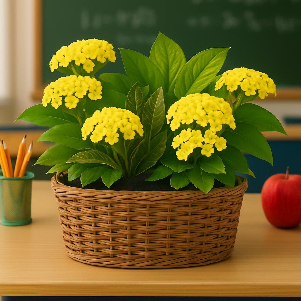 Classroom_Desk_with_Vibrant_Plant
